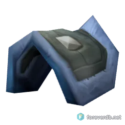Trickster's Pauldrons, rendered from the Forever client