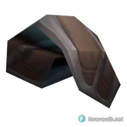 Inscribed Leather Spaulders, rendered from the Forever client