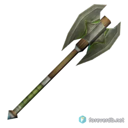 Worn Battleaxe, rendered from the Forever client