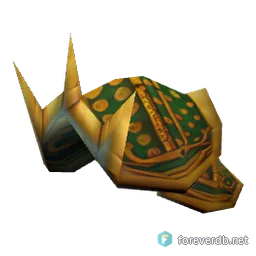 Green Iron Shoulders, rendered from the Forever client