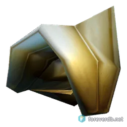 Golden Scale Shoulders, rendered from the Forever client