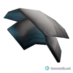 Alabaster Plate Pauldrons, rendered from the Forever client