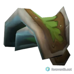 Wild Leather Shoulders, rendered from the Forever client