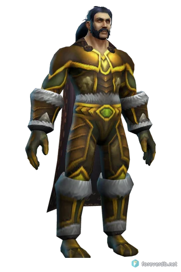 A human hunter rendered from the WoW Forever client
