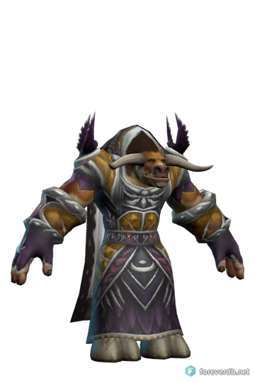 A tauren druid rendered from the WoW Forever client