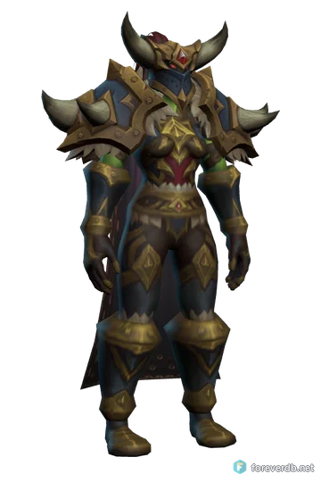 An orc warrior rendered from the WoW Forever client