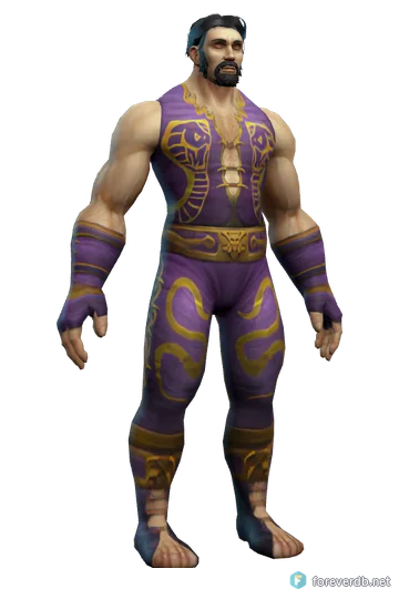 Embrace of the Viper worn by a human male, rendered from the Forever client