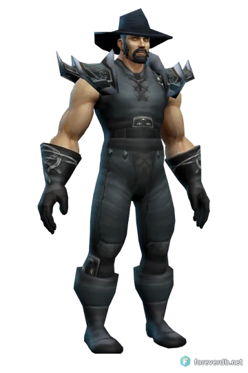 Knight-Lieutenant's Dreadweave worn by a human male, rendered from the Forever client