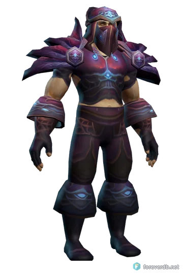 Field Marshal's Wildhide worn by a human male, rendered from the Forever client