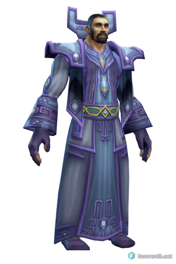 Vestments of the Devout worn by a human male, rendered from the Forever client