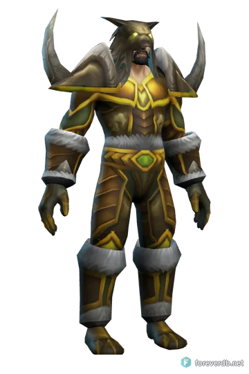 Beaststalker Armor worn by a human male, rendered from the Forever client
