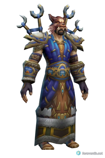 The Elements worn by a human male, rendered from the Forever client