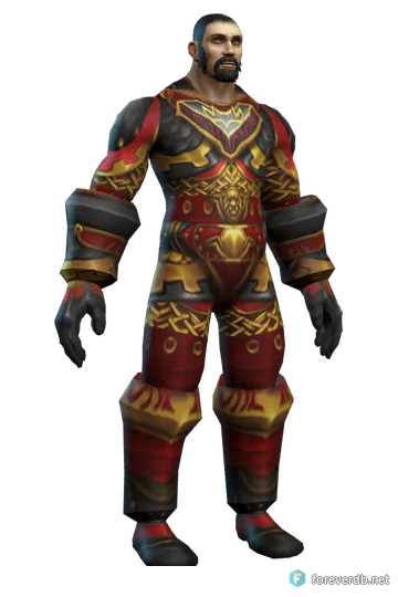 The Soulcrusher's Resolve worn by a human male, rendered from the Forever client