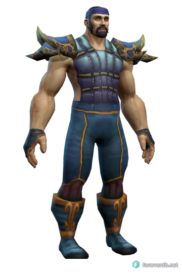 Stormcloth Regalia worn by a human male, rendered from the Forever client