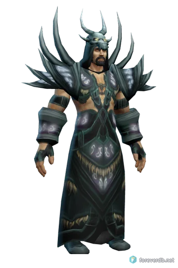 Warlord's Investiture worn by a human male, rendered from the Forever client