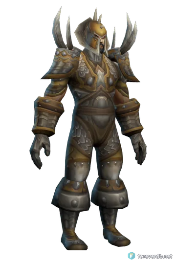 Lieutenant Commander's Earthshaker worn by a human male, rendered from the Forever client