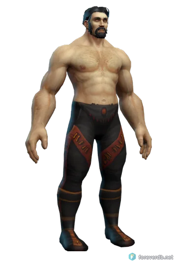 Rotmender's Raiment worn by a human male, rendered from the Forever client
