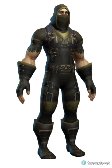 Garb of Thero-shan worn by a human male, rendered from the Forever client