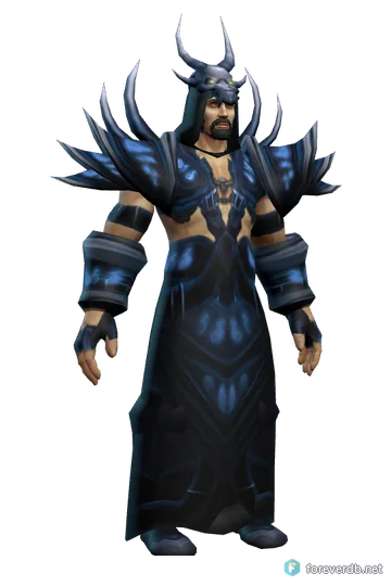 Champion's Regalia worn by a human male, rendered from the Forever client