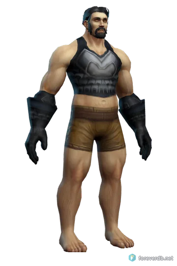Primal Batskin worn by a human male, rendered from the Forever client