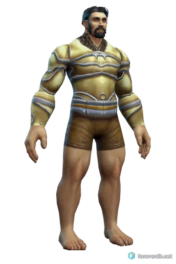 Freethinker's Armor worn by a human male, rendered from the Forever client