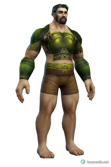 Augur's Regalia worn by a human male, rendered from the Forever client
