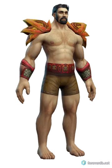 Predator's Armor worn by a human male, rendered from the Forever client