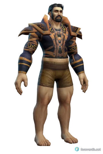 Madcap's Outfit worn by a human male, rendered from the Forever client