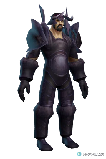 Champion's Vestments worn by a human male, rendered from the Forever client