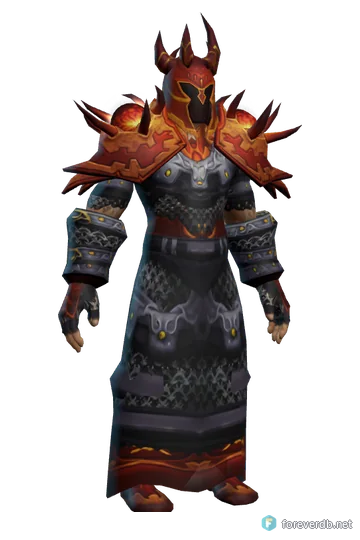 The Earthshatterer worn by a human male, rendered from the Forever client