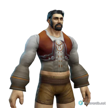 Imperial Red Tunic worn by a human male, rendered from the Forever client
