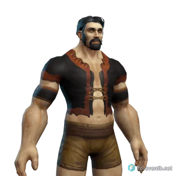 Embersilk Tunic worn by a human male, rendered from the Forever client