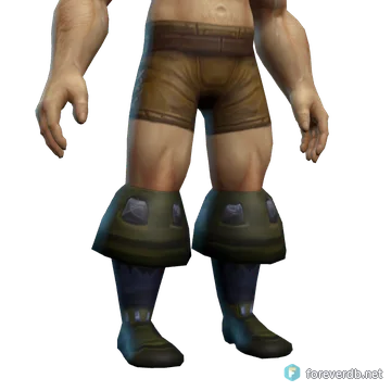 Gaea's Slippers worn by a human male, rendered from the Forever client