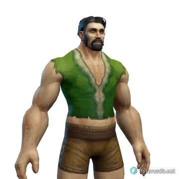 Stonesplinter Rags worn by a human male, rendered from the Forever client
