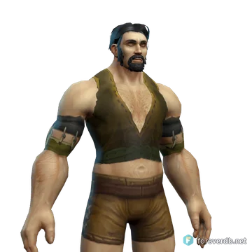 Crochet Vest worn by a human male, rendered from the Forever client