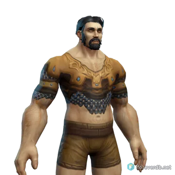 Chainmail Armor worn by a human male, rendered from the Forever client