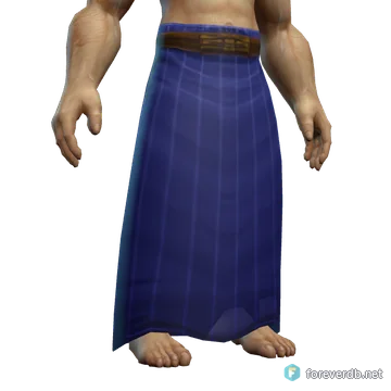 Simple Kilt worn by a human male, rendered from the Forever client