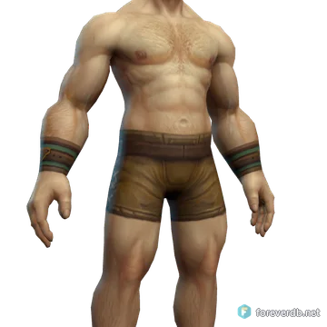 Willow Bracers worn by a human male, rendered from the Forever client