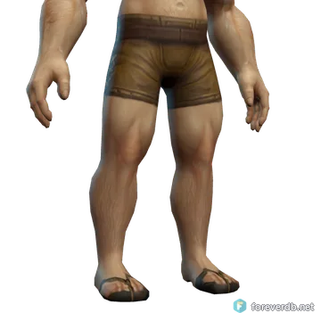 Knitted Sandals worn by a human male, rendered from the Forever client