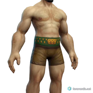 Captain's Waistguard worn by a human male, rendered from the Forever client
