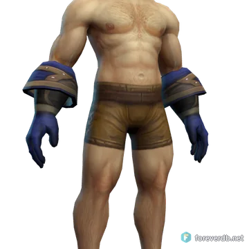 Glyphed Mitts worn by a human male, rendered from the Forever client