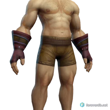Emblazoned Gloves worn by a human male, rendered from the Forever client