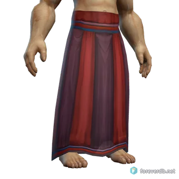 Colorful Kilt worn by a human male, rendered from the Forever client