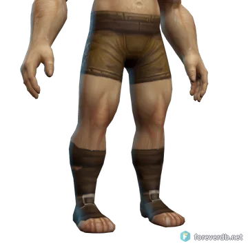 Grizzly Slippers worn by a human male, rendered from the Forever client