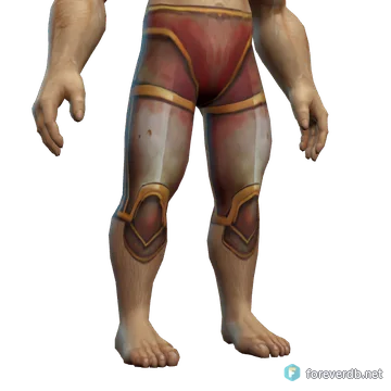 Merciless Legguards worn by a human male, rendered from the Forever client