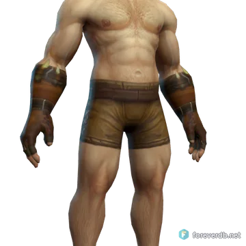 Rustler Gloves worn by a human male, rendered from the Forever client