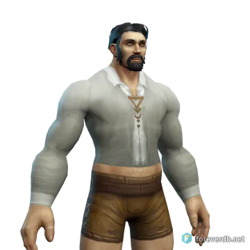 White Linen Shirt worn by a human male, rendered from the Forever client