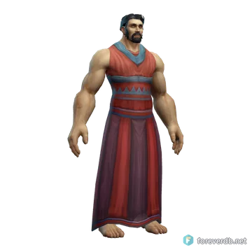 Bloody Apron worn by a human male, rendered from the Forever client