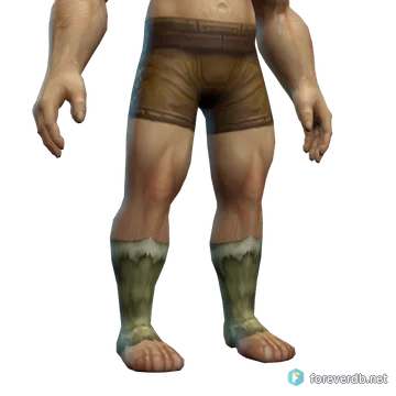 Ancestral Boots worn by a human male, rendered from the Forever client