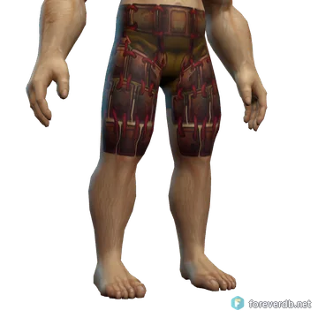 Ravager's Woolies worn by a human male, rendered from the Forever client